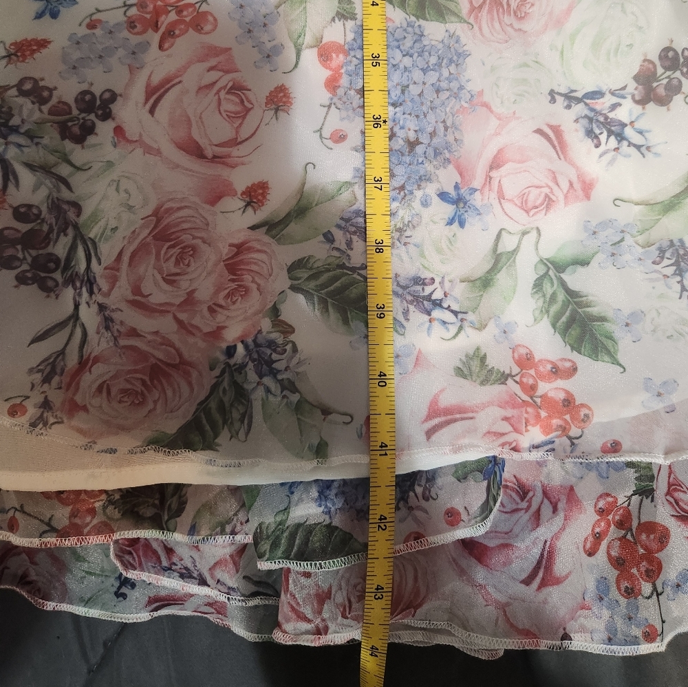 Shein Floral Lantern Sleeve Dress - Picture 8 of 9